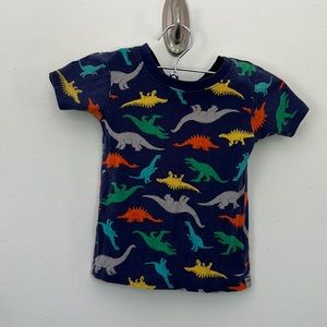 Carters Dinosaur Sleep Tshirt Blue and Multicolored Cotton